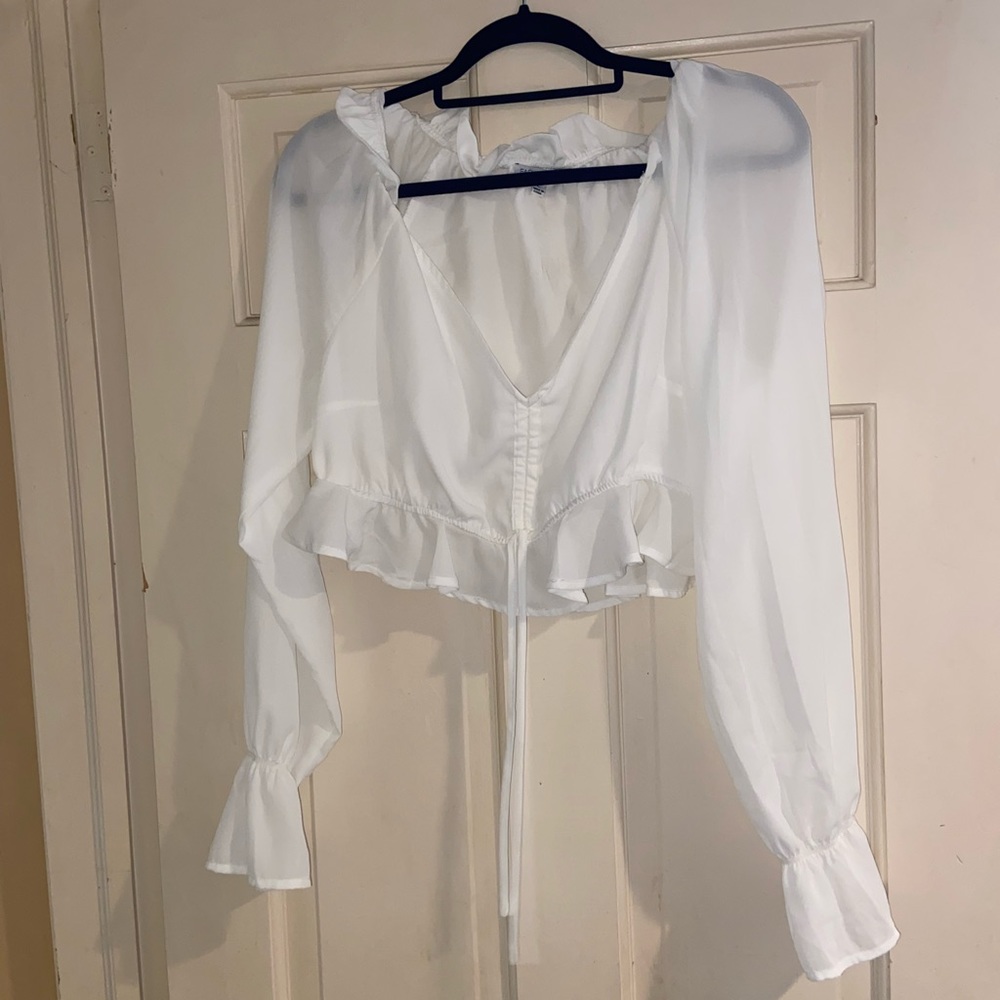 White crop top!
